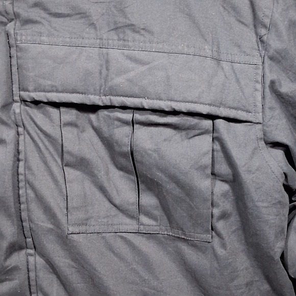 Vintage Haband's Stag Hill Men's Large Navy Blue Jacket "Missing the hood" - Picture 7 of 15